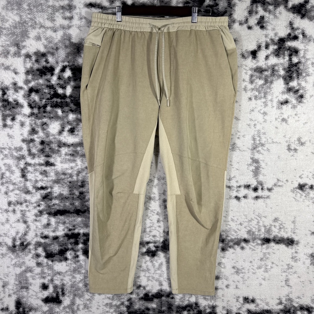 Lululemon Liscense To Train Pants Mens Size Extra Large Beige Performance Gym